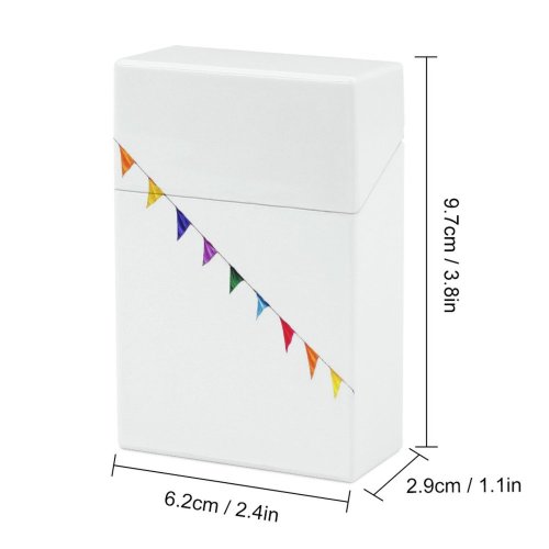 yanfind Cigarette Case Space Hanging String Bunting Sky Craft Art Decoration Clear Sunny Hard Plastic Crushproof Cigarette Case