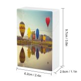 yanfind Cigarette Case Ballooning Transportation D'Or Outdoors Beach Festival Traditional Agricultural Ballon Panoramic Landscape Hard Plastic Crushproof Cigarette Case