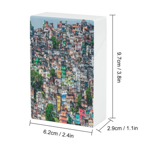 yanfind Cigarette Case Working Janeiro Slum Temporary Anxiety Social Rio Issues America Poverty Unemployment Favela Hard Plastic Crushproof Cigarette Case