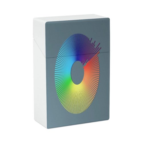 yanfind Cigarette Case Money Space Disease Growth Data Rainbow COVID Infectious Stock Progress Generated Analyzing Hard Plastic Crushproof Cigarette Case