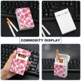 yanfind Cigarette Case Romance Emotion Love Decoration Watercolor Seamless Artist Contrasts Valentine's Abstract Dating Art Hard Plastic Crushproof Cigarette Case