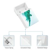 yanfind Cigarette Case Space Emerald Brightly Social Studio Issues Turquoise England Splattered Changing High Vitality Hard Plastic Crushproof Cigarette Case