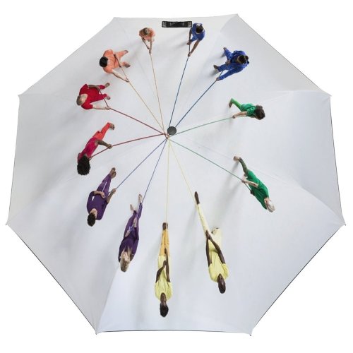 yanfind Umbrella Manual Teamwork Community Leadership Hispanic Ethnic Pulling Chinese Directly Fun York Mid Young Windproof waterproof anti-ultraviolet protection golf umbrella