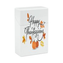 yanfind Cigarette Case Cheerful Happiness Decoration November October Abstract Autumn Event Art Pumpkin Calligraphy Tree Hard Plastic Crushproof Cigarette Case