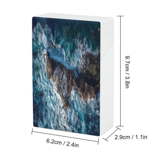 yanfind Cigarette Case Nautical Relaxation Island Strength Islands Moody Dramatic Tree Turquoise Beauty Maui Beach Hard Plastic Crushproof Cigarette Case