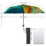 yanfind Umbrella Manual Natural Sewing Shiny Data Dimensional Digitally Ruffled Fiber Row Abstract Cable Space Windproof waterproof anti-ultraviolet protection golf umbrella