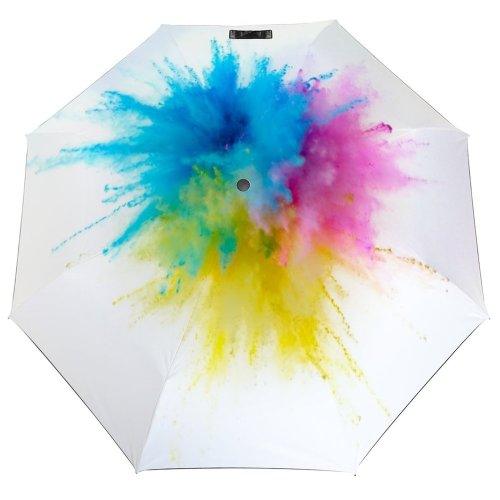 yanfind Umbrella Manual Turquoise Powder Nebraska Art Abstract Vitality Hot Motion USA Shot High Studio Windproof waterproof anti-ultraviolet protection golf umbrella