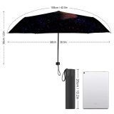 yanfind Umbrella Manual Reflection Illuminated Face Ethnicities Obscured Futuristic Virtual Simulator Using Headshot Technology Young Windproof waterproof anti-ultraviolet protection golf umbrella