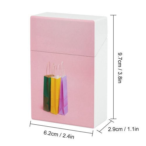yanfind Cigarette Case Space Studio Purple Shot Still Bag Consumerism Row Shopping Hard Plastic Crushproof Cigarette Case