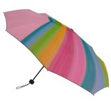 yanfind Umbrella Manual Pastel Rainbow Art Space Striped Roller USA Design Vibrant Windproof waterproof anti-ultraviolet protection golf umbrella