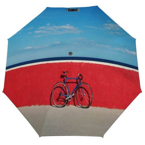 yanfind Umbrella Manual Space Bicycle Beach Sea Italy Transportation Sky Stationary Mode Architecture Outdoors Rimini Windproof waterproof anti-ultraviolet protection golf umbrella