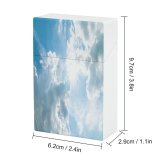 yanfind Cigarette Case Cheerful Fun Happiness Outdoors Atmosphere Cloud Landscape Overcast Silver Natural Empty Temperature Hard Plastic Crushproof Cigarette Case