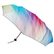 yanfind Umbrella Manual Old Futuristic Hexagon Dimensional Rhombus Swatch Shiny Structure Built Fashioned Igniting Vibrant Windproof waterproof anti-ultraviolet protection golf umbrella