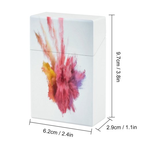 yanfind Cigarette Case Space Brightly Social Studio Issues Mixing England Splattered Changing High Vitality Merging Hard Plastic Crushproof Cigarette Case