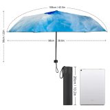 yanfind Umbrella Manual Grunge Smooth Beauty Vitality Liquid Flowing Underwater Dye Sky Gouache Art Windproof waterproof anti-ultraviolet protection golf umbrella