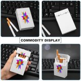 yanfind Cigarette Case Generated Dimensional Christmas Shiny Snow Art Decoration Digitally Abstract Origami UK Hard Plastic Crushproof Cigarette Case