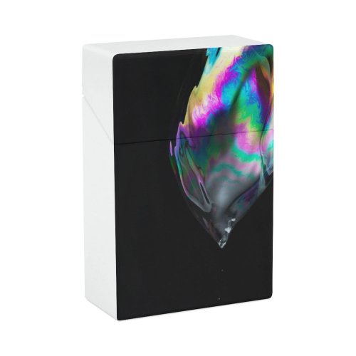yanfind Cigarette Case Soap Studio England Quality Neon Sud Shot Rippled Art Surreal Hard Plastic Crushproof Cigarette Case