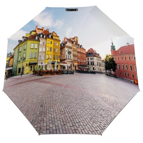 yanfind Umbrella Manual Sky Morning Eastern Panoramic Famous UNESCO Idyllic History Downtown Street Facade Windproof waterproof anti-ultraviolet protection golf umbrella