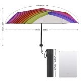yanfind Umbrella Manual Growth Data Rainbow Generated Infographic Layered Digitally Abstract Communication Connection Graph Windproof waterproof anti-ultraviolet protection golf umbrella
