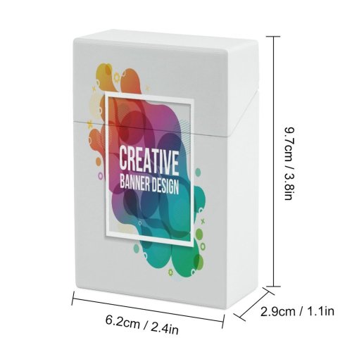yanfind Cigarette Case Newspaper Brushing Chat Fashion Online Price Art Border Drop Abstract Hard Plastic Crushproof Cigarette Case