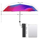 yanfind Umbrella Manual Space Digital Smooth Futuristic Optical Neon Hologram Defocused Virtual Generated Illusion Windproof waterproof anti-ultraviolet protection golf umbrella