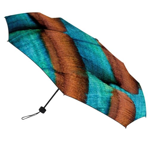 yanfind Umbrella Manual Feather Bird Gold Layered Softness Abstract Windproof waterproof anti-ultraviolet protection golf umbrella