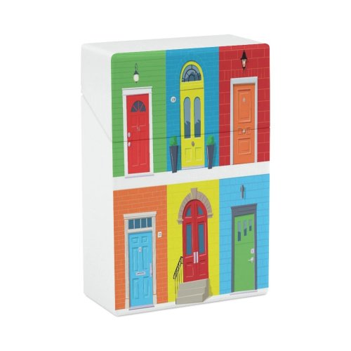 yanfind Cigarette Case Stone Residential Entrance Window District Brick Electric Simplicity Lamp Staircase Vibrant Incomplete Hard Plastic Crushproof Cigarette Case