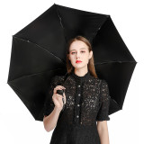 yanfind Umbrella Manual Sky Reflection Season Scene America Scenics Travel Outdoors Rocky Mountains Windproof waterproof anti-ultraviolet protection golf umbrella