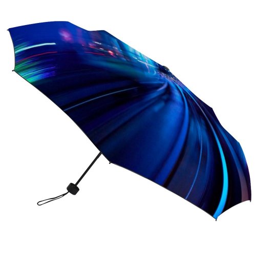 yanfind Umbrella Manual Natural Built Famous Perspective Illuminated Illusion Mystery Lujiazui Blurred Bund Infinity Windproof waterproof anti-ultraviolet protection golf umbrella