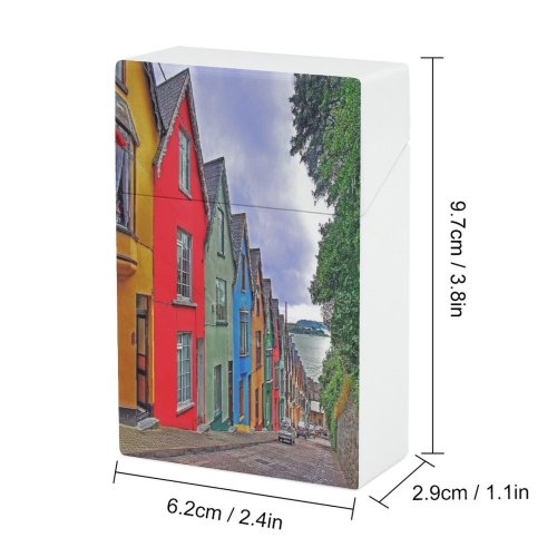 yanfind Cigarette Case Order Car Rooftop Tree Tile Commercial Sea Dusk Transportation Dock Street Sky Hard Plastic Crushproof Cigarette Case