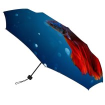 yanfind Umbrella Manual Organism Outer Art Pampered Abstract Thammarat Scale Space Fin Aquarium Fish Windproof waterproof anti-ultraviolet protection golf umbrella