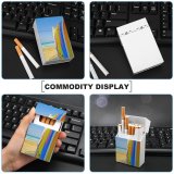 yanfind Cigarette Case Order Newquay England Beach Sea Over Sky Horizon Absence Cornwall Outdoors Surfboard Hard Plastic Crushproof Cigarette Case