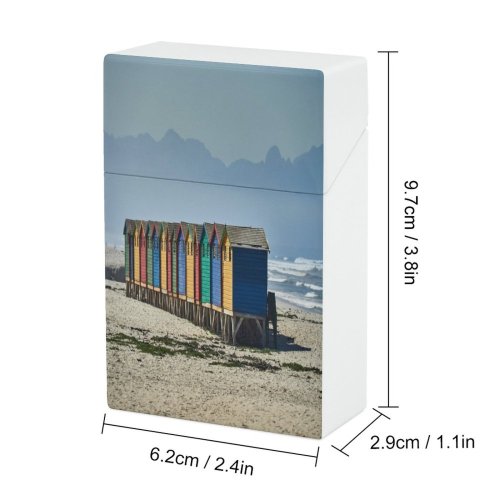 yanfind Cigarette Case Beach Outdoors Cape Silhouette Western Side Architecture Built Sea Range Province Travel Hard Plastic Crushproof Cigarette Case