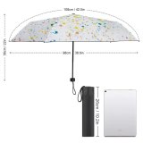 yanfind Umbrella Manual Splattered Watercolor Paints Craft Art Decoration Abstract Design Windproof waterproof anti-ultraviolet protection golf umbrella