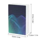 yanfind Cigarette Case Topography Glowing Grid Data Neon Equalizer Generated Virtual Wire Dimensional Topographic Flowing Hard Plastic Crushproof Cigarette Case