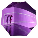 yanfind Umbrella Manual Bending Dancing Mapping Caucasian Dancer England Vitality Imagination Purple Leg Teenager Vibrant Windproof waterproof anti-ultraviolet protection golf umbrella