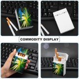 yanfind Cigarette Case Space Glowing Twisted Growth Botany Leaf Beauty Awe Springtime Chaos Cactus California Hard Plastic Crushproof Cigarette Case