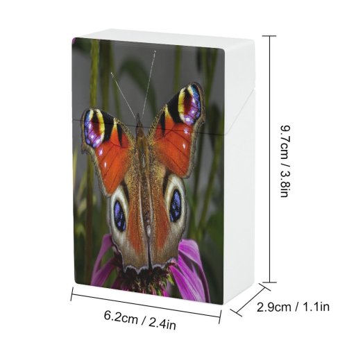 yanfind Cigarette Case Finland Focus Butterfly Wildlife Outdoors Foreground Insect Hard Plastic Crushproof Cigarette Case