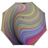 yanfind Umbrella Manual Digital Generated Composite Dimensional Art Wave Digitally Multiple Abstract UK Design Exposure Windproof waterproof anti-ultraviolet protection golf umbrella