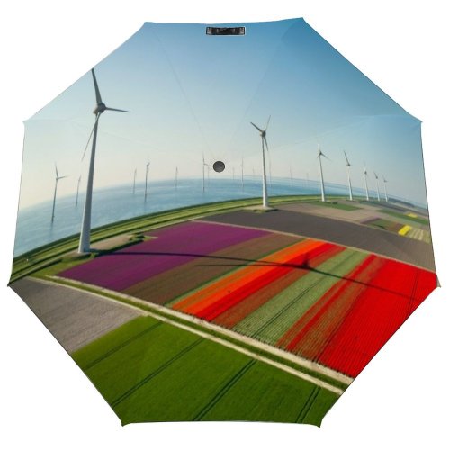 yanfind Umbrella Manual Sky Durability Farm Perspective Wind Social Horizon Rural Scene Issues Windproof waterproof anti-ultraviolet protection golf umbrella