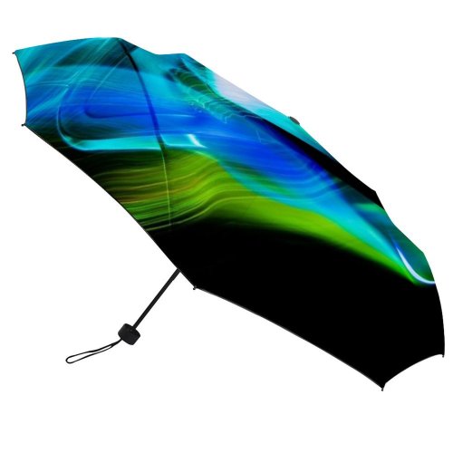 yanfind Umbrella Manual Car Glowing Fiber Flash Blurred Lighting Photographic Transportation Shot Alternative Abstract Technology Windproof waterproof anti-ultraviolet protection golf umbrella