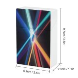 yanfind Cigarette Case Glowing Studio Beam Experiment Phoropter Physics Directly Refraction Lighting Imagination Natural Hard Plastic Crushproof Cigarette Case