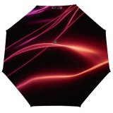 yanfind Umbrella Manual Glowing Twisted Social Transparent Futuristic Smooth Issues Neon Fragility Changing Silk Vitality Windproof waterproof anti-ultraviolet protection golf umbrella
