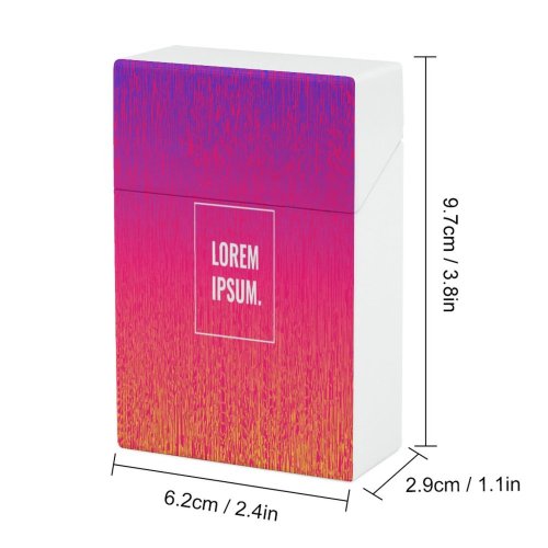yanfind Cigarette Case Space Messaging Smooth Rainbow Dimensional Shiny Simplicity Vibrant Luminosity Wave Hard Plastic Crushproof Cigarette Case
