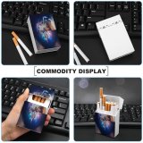yanfind Cigarette Case Physical Outdoors Illuminated Cloud Panoramic Built Planet City Cityscape Kong Place Hard Plastic Crushproof Cigarette Case