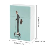 yanfind Cigarette Case Commuter Fun Exhilaration Transportation Young Motor Side Briefcase Carefree Convenience Space Scooter Hard Plastic Crushproof Cigarette Case