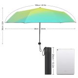 yanfind Umbrella Manual Space Smooth Screen Mixing Hologram Vitality Blurred Empty Wireless Natural Portable Device Windproof waterproof anti-ultraviolet protection golf umbrella