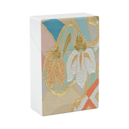 yanfind Cigarette Case Traditional Floral Kimono Japanese Craft Tradition Embroidery Art Creativity Japan Design Hard Plastic Crushproof Cigarette Case