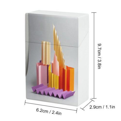 yanfind Cigarette Case Organized Order Strength Growth Emotion Studio Surfing Data Analyzing Chaos Creativity Flowing Hard Plastic Crushproof Cigarette Case