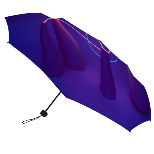 yanfind Umbrella Manual Space Bizarre Glowing Crisscross Studio Vase Fiber Ultraviolet Futuristic Fuel Beam Data Windproof waterproof anti-ultraviolet protection golf umbrella